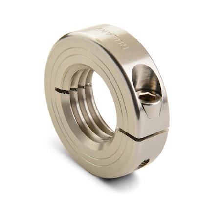 RULAND Left Hand Threaded Collar, Bore M8x1.25, Stainless Steel, OD 18mm MTCL-8-1.25-SS-LH